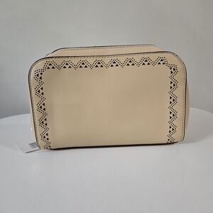 Elegant Beige Women's Cosmetics Bag